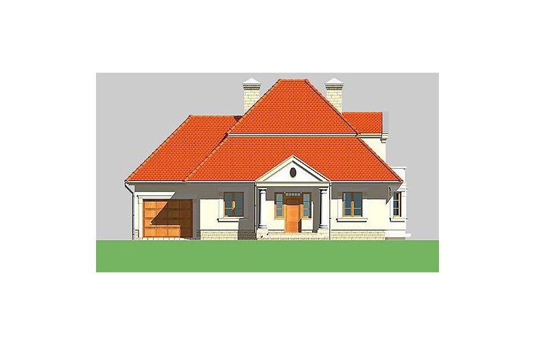 Projekt domu jednorodzinnego LK&399 - elewacja 1