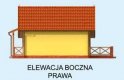 Projekt domu letniskowego BOLZANO dom letniskowy - elewacja 4