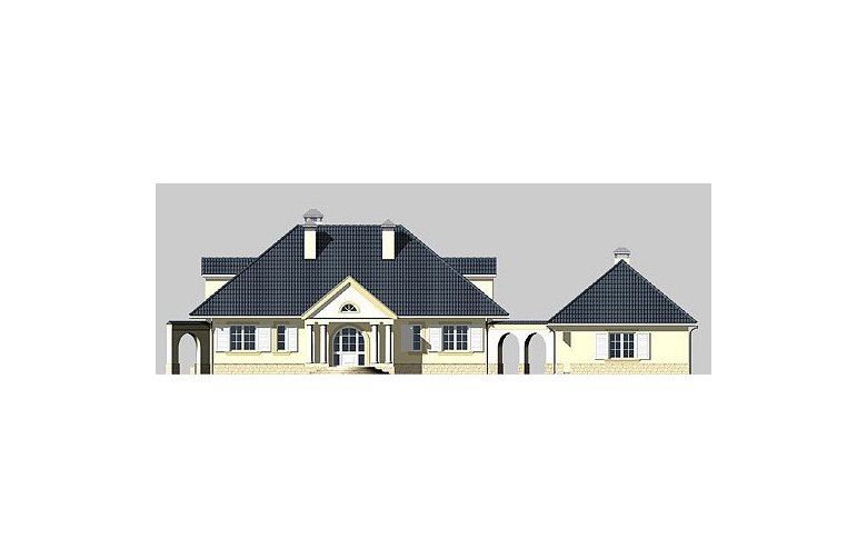Projekt domu piętrowego LK&481 - elewacja 1