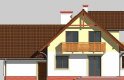 Projekt domu jednorodzinnego LK&488 - elewacja 2