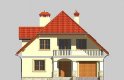Projekt domu jednorodzinnego LK&490 - elewacja 1