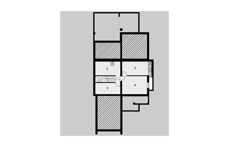 Projekt domu wolnostojącego LK&125 - piwnica