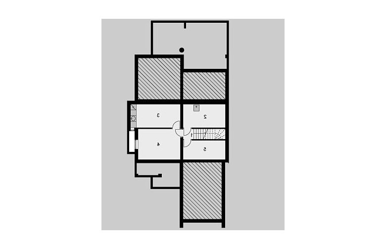 Projekt domu wolnostojącego LK&125 - piwnica