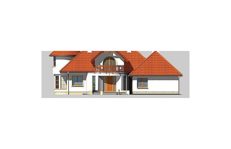 Projekt domu piętrowego LK&365 - elewacja 3