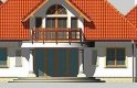 Projekt domu piętrowego LK&365 - elewacja 4