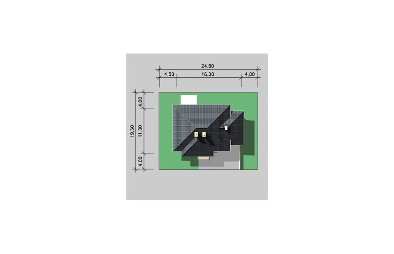 Projekt domu dwurodzinnego LK&423 - Usytuowanie