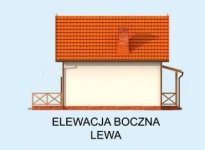 Elewacja projektu OKLAHOMA 2 dom letniskowy z poddaszem - 2