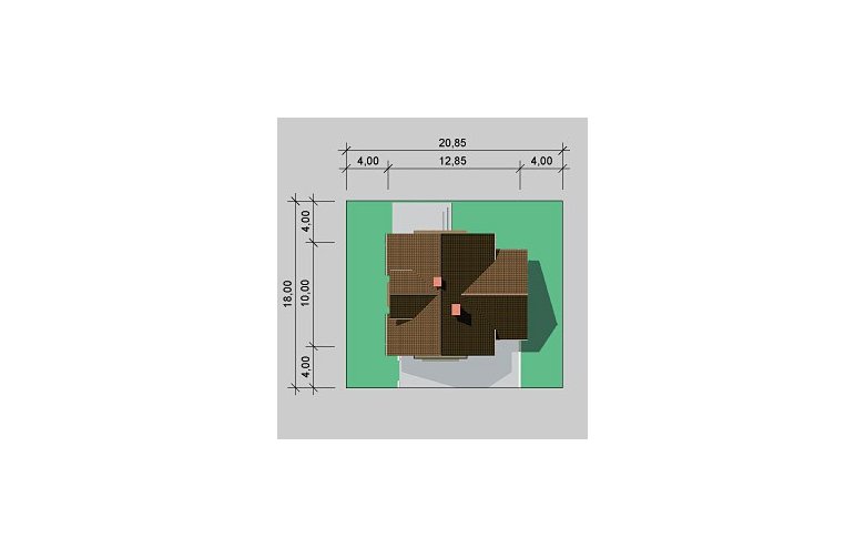 Projekt domu wolnostojącego LK&433 - Usytuowanie