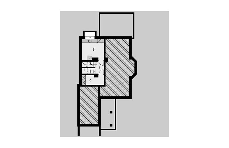 Projekt domu wolnostojącego LK&440 - piwnica