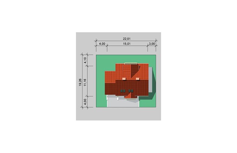 Projekt domu wolnostojącego LK&442 - Usytuowanie