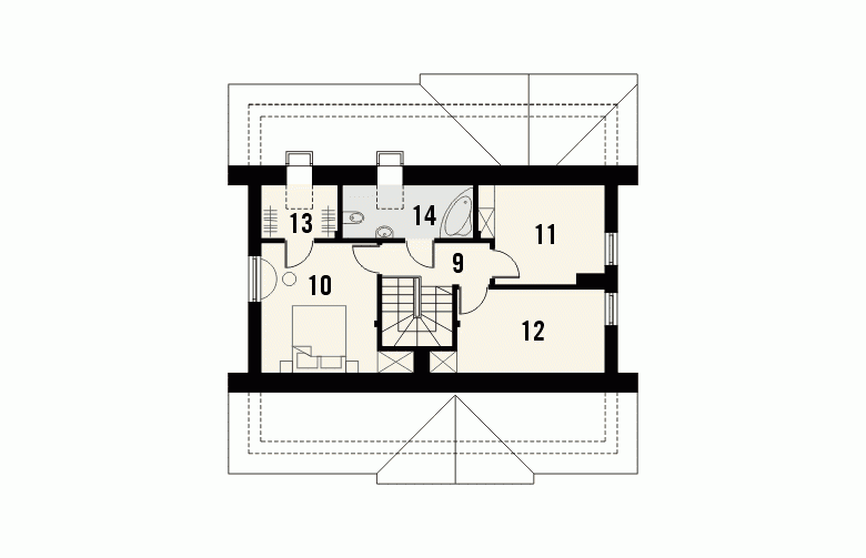 Projekt domu jednorodzinnego AFORYZM - 