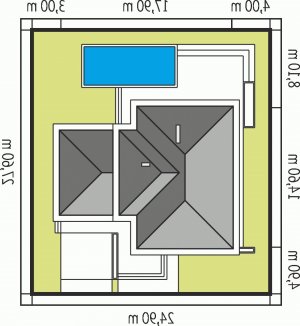 Usytuowanie budynku Diego II G2 w wersji lustrzanej