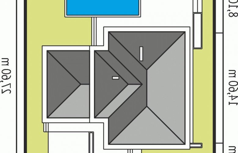 Projekt domu piętrowego Diego II G2 - Usytuowanie - wersja lustrzana