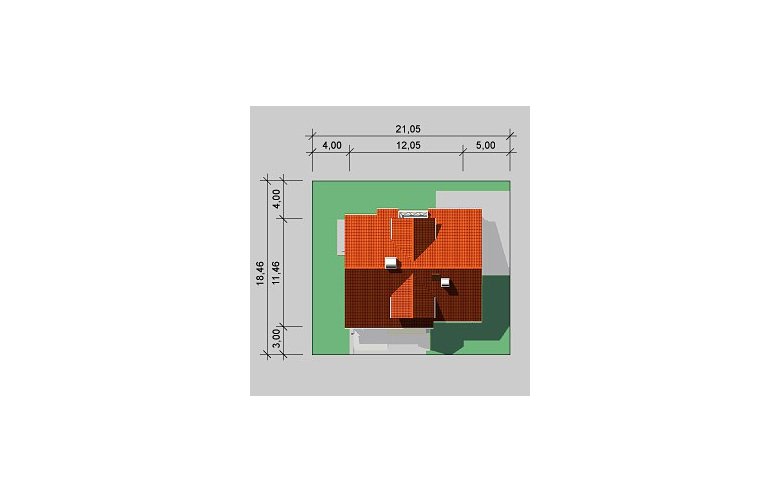 Projekt domu wolnostojącego LK&404 - Usytuowanie