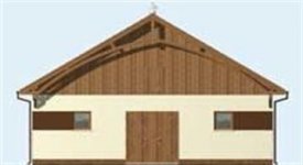 Elewacja projektu S20 Stajnia dla koni - 10 boksów - 1 - wersja lustrzana