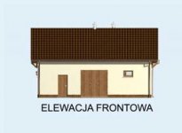 Elewacja projektu S17 Stajnia dla koni - 4 boksy - 1