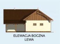 Elewacja projektu S17 Stajnia dla koni - 4 boksy - 2