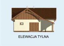 Elewacja projektu S17 Stajnia dla koni - 4 boksy - 3