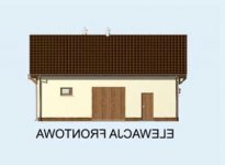Elewacja projektu S17 Stajnia dla koni - 4 boksy - 1 - wersja lustrzana