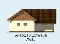Elewacja projektu S17 Stajnia dla koni - 4 boksy - 2 - wersja lustrzana
