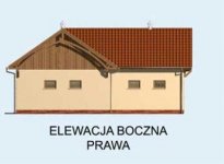 Elewacja projektu S16 Stajnia dla koni - 4 boksy - 4