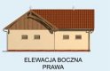 Projekt budynku gospodarczego S16 Stajnia dla koni - 4 boksy - elewacja 4