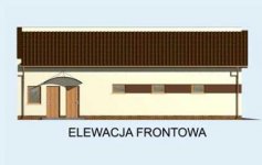 Elewacja projektu G161 garaż czterostanowiskowy - 1