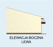 Elewacja projektu G161 garaż czterostanowiskowy - 3