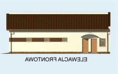 Elewacja projektu G161 garaż czterostanowiskowy - 1 - wersja lustrzana