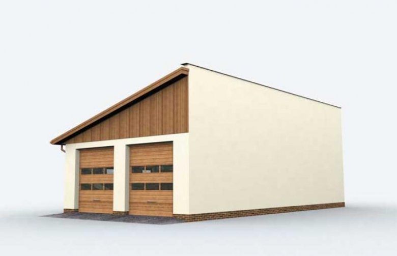 Projekt garażu G161 garaż czterostanowiskowy