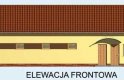 Projekt garażu G162 garaż czterostanowiskowy z pomieszczeniami gospodarczymi - elewacja 1