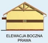 Elewacja projektu G162 garaż czterostanowiskowy z pomieszczeniami gospodarczymi - 2