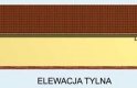 Projekt garażu G162 garaż czterostanowiskowy z pomieszczeniami gospodarczymi - elewacja 3