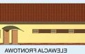 Projekt garażu G162 garaż czterostanowiskowy z pomieszczeniami gospodarczymi - elewacja 1