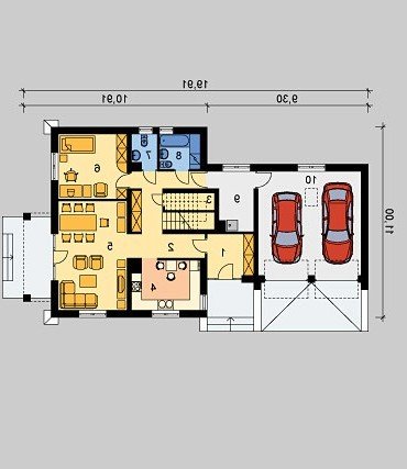 PARTER LK&393 - wersja lustrzana