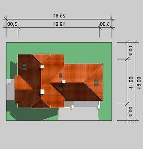 Usytuowanie budynku LK&393 w wersji lustrzanej