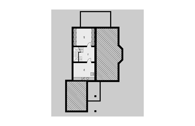 Projekt domu wolnostojącego LK&391 - piwnica