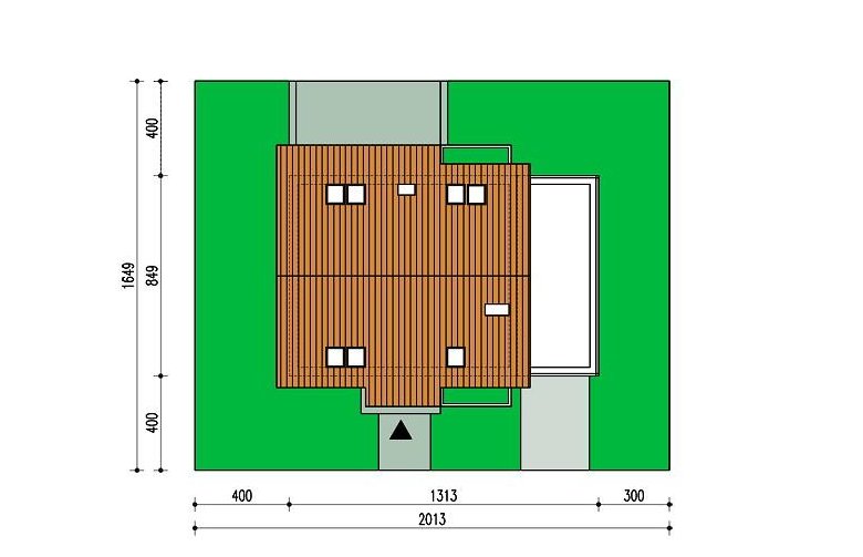 Projekt domu wolnostojącego Mona wer. B - Usytuowanie