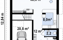 Projekt domu wolnostojącego Z154 - rzut parteru