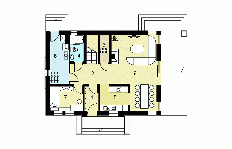 Projekt domu wolnostojącego HG-N3A - 