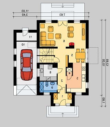 PARTER LK&260 - wersja lustrzana