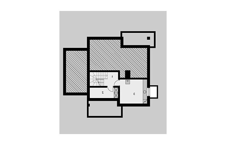 Projekt domu wolnostojącego LK&302 - piwnica