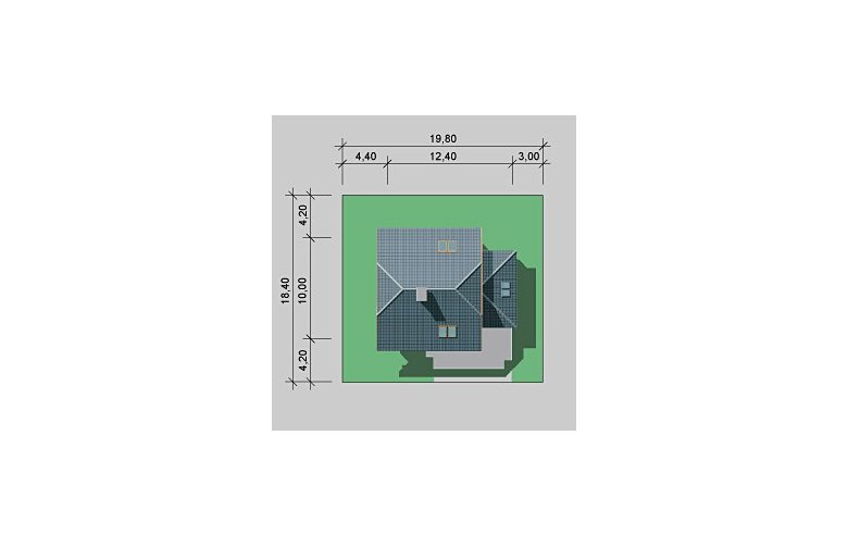 Projekt domu wolnostojącego LK&302 - Usytuowanie