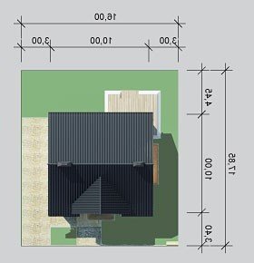 Usytuowanie budynku LK&119 w wersji lustrzanej