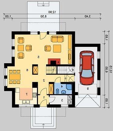 PARTER LK&297 - wersja lustrzana