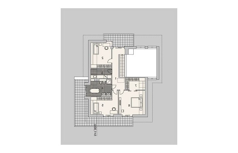 Projekt domu wolnostojącego LK&979 - poddasze