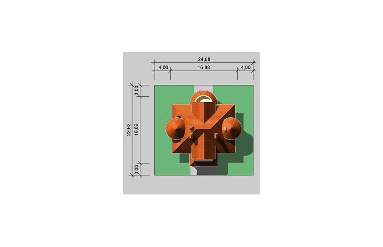 Projekt domu piętrowego LK&363 - Usytuowanie