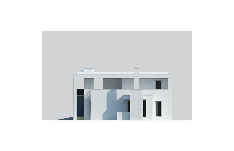 Projekt domu nowoczesnego LK&933 - elewacja 4