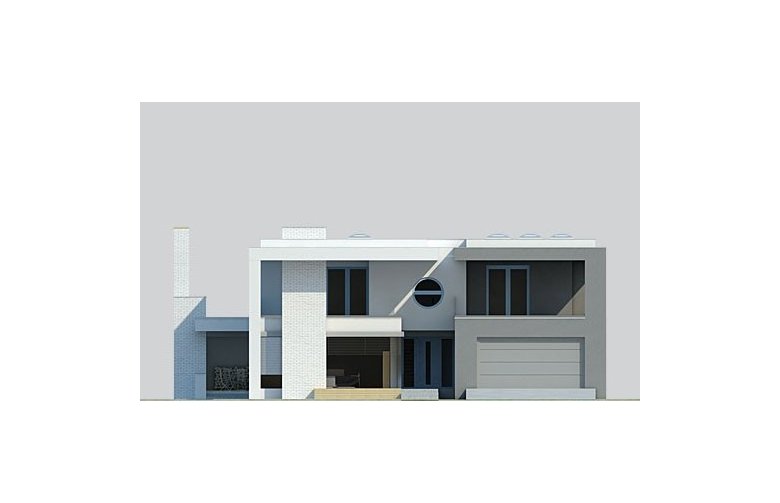 Projekt domu nowoczesnego LK&933 - elewacja 1