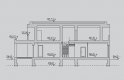 Projekt domu nowoczesnego LK&933 - przekrój 1